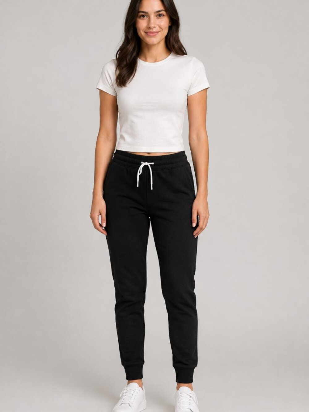 Joe Fresh The Skinny Jogger Sweatpants Black Small NWT
